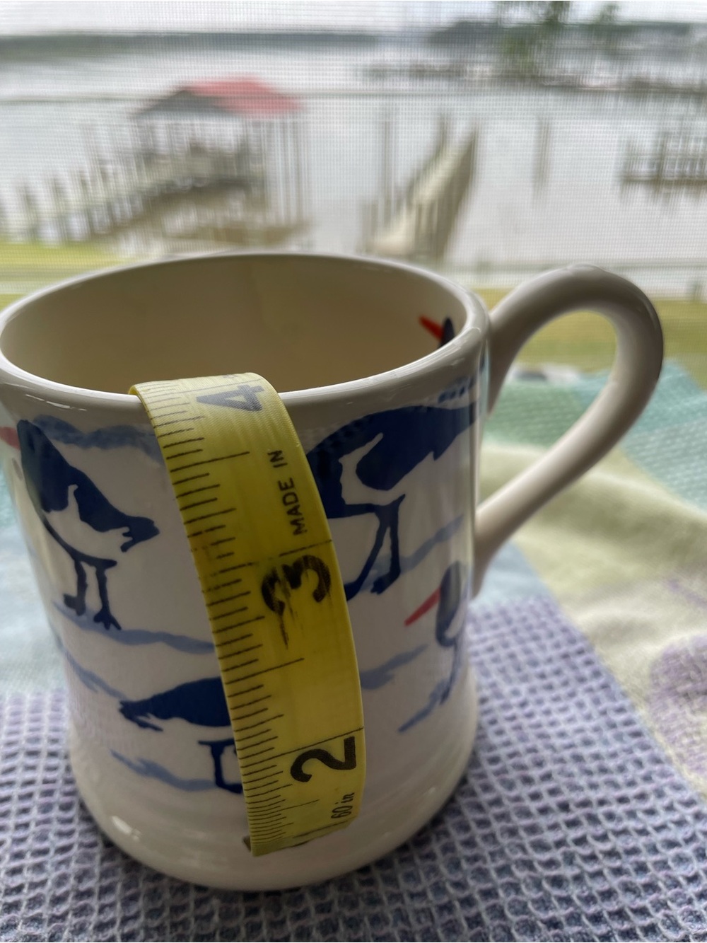 Two Emma Bridgewater Nautical Ceramic Mug – Blue & Red Seabird and Boat Design - Picture 5 of 10